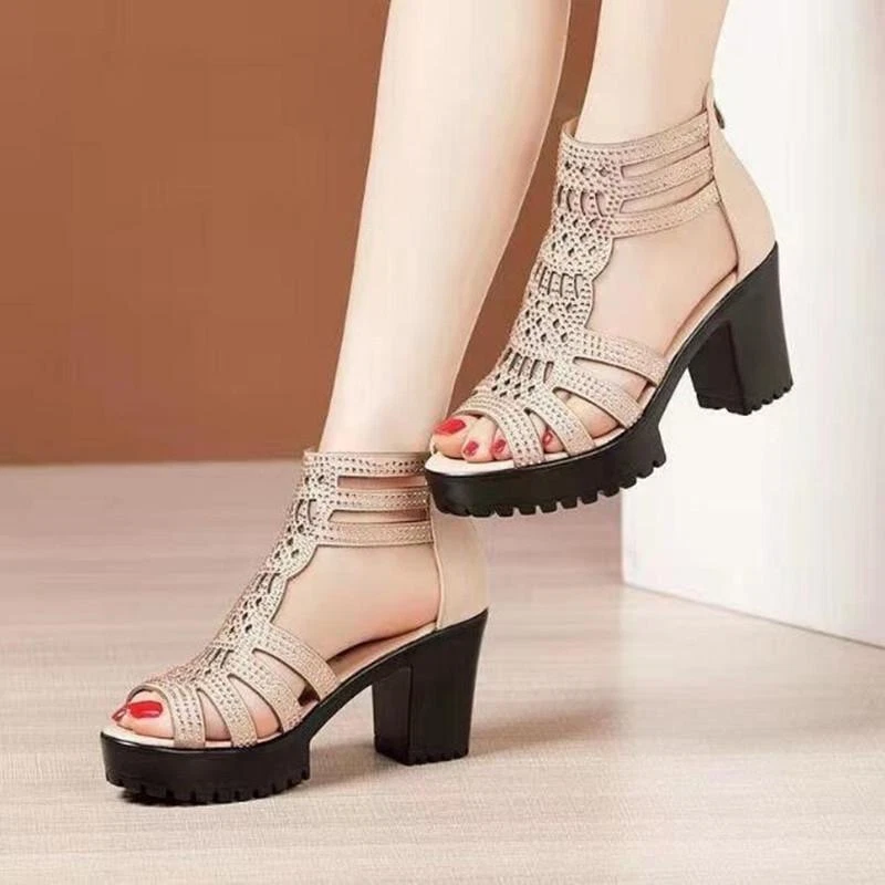 Sandalias De Mujer Verano Tacones Altos Look Zapatos De Moda. | eBay