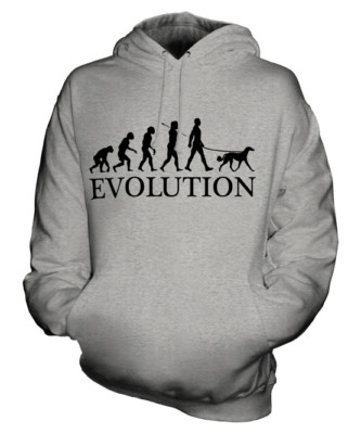 SALUKI EVOLUTION OF MAN UNISEX HOODIE HERREN DAMEN DAMEN HUNDELIEBHABER GESCHENK