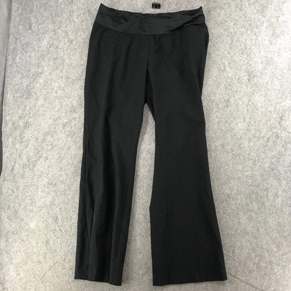 Liz Lange Maternity Yoga Pants Womens Size 8 Black Boot Cut Active Relaxed - Image 2 of 4