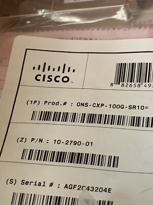 Cisco ONS-CXP-100G-SR10 Brand New Sealed