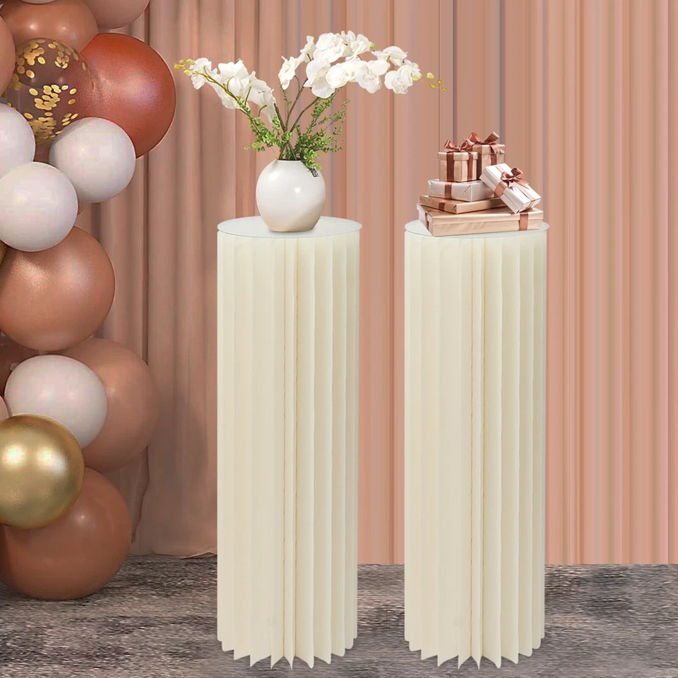 Centerpiece Stand Column Display Acrylic Lid Self Adhesive Strip Design - Image 3 of 4