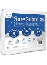 Queen (9-12 In. Deep) Sureguard Mattress Encasement - 100% Waterproof, Bed Bug P