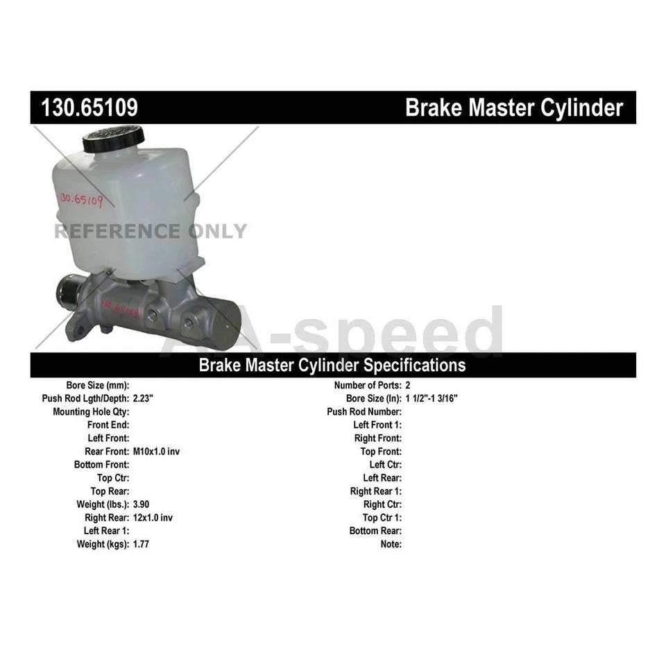 Brake Master 气缸中心零件适用于 2007 2008 2009 年福特 Expedition — 第 3/4 张图片