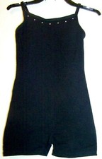 Danskin Freestyle Black Unitard Size 6/6X EUC