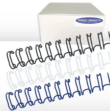 1 1/4" 2:1 Twin Loop Wire O Binding Spines - 50/pack