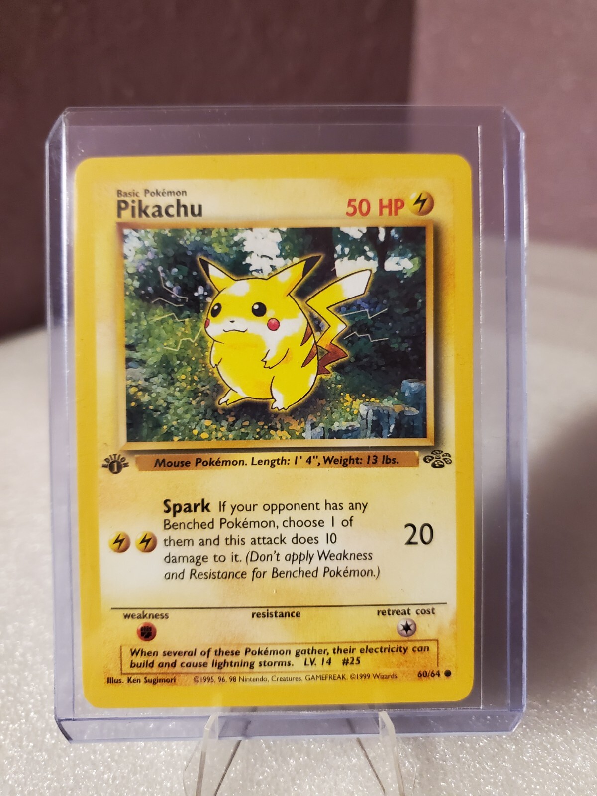 Pikachu 60/64 1st edition jungle