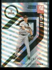 2005 Donruss Elite Turn of the Century Baseball Card #72 Craig Biggio /750
