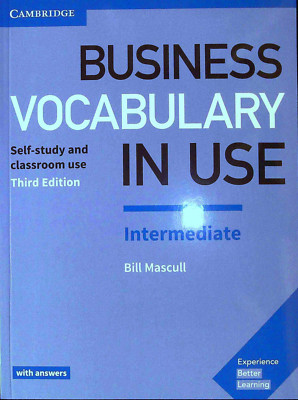 Cambridge BUSINESS VOCABULARY IN USE INTERMEDIATE Third Edition with answers NEW