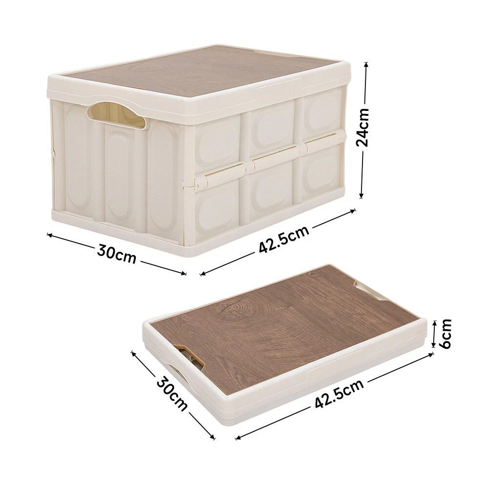 35/55L Large Foldable Storage Boxes +Lid Collapsible Home Clothes Organizer Cube - Picture 13 of 18