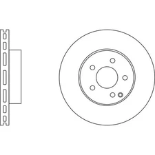 Apec Blue Brake Disc - Front SDK6300 Fits Mercedes C Class E Class SLC SLK Class