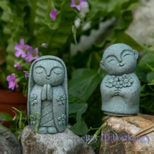 Small Monk Home Collection Style Fish Tank Aquarium Bonsai with Decorations