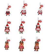 Dancing Santa Elf Snowman Christmas Xmas Tree Decoration - Choose Your Name