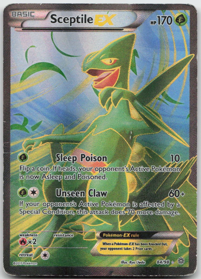 Sceptile EX 84/98 Ultra Rare Ancient Origins Pokemon TCG MP