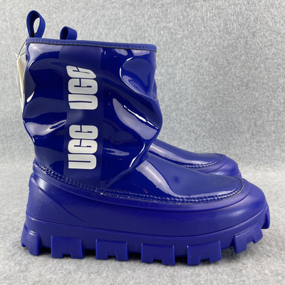 UGG Classic Brellah Mini Rain Boots Women's Size US 7 Regal Blue 9883317 New