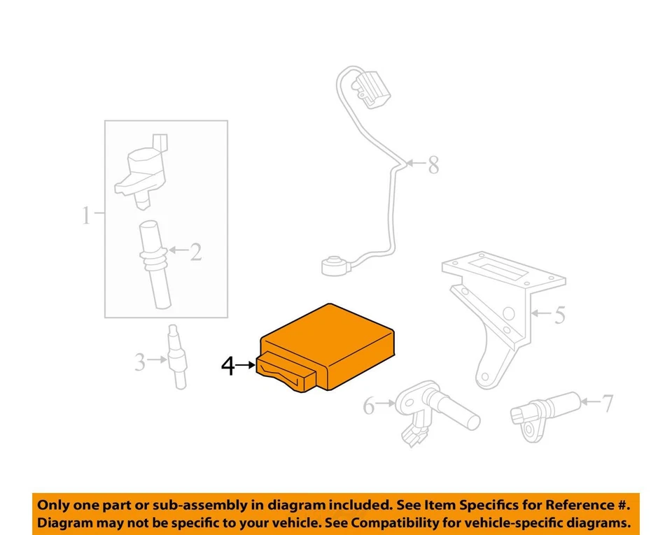 Engine ECM Electronic Control Module 5.4L Fits 10-11 EXPEDITION 29446695 - Image 4 of 4