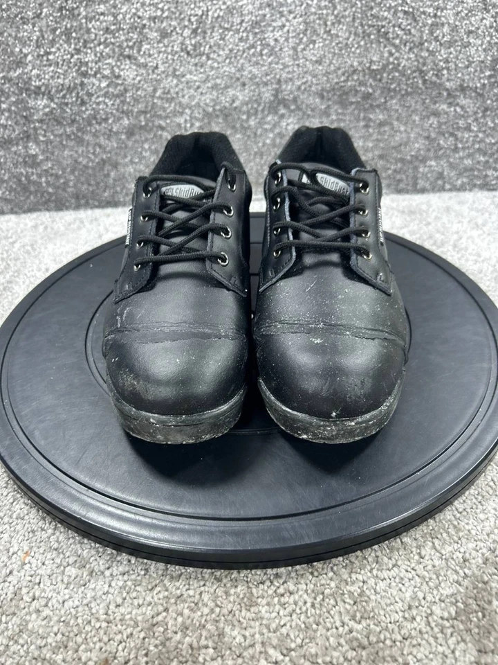 Skidbuster Oxford Shoes Womens Size 9.5 Wide Soft Toe Work Black Slip Resistant - Image 2 of 4