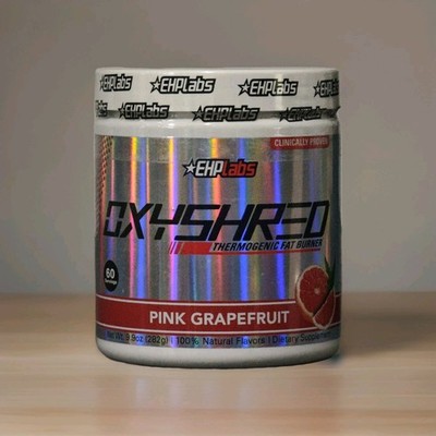 EHP Labs Oxyshred Thermogenic Fat Burner Pre-Workout 60 Serv Pink Grapefruit!