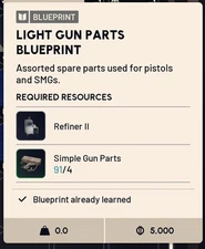 ✅ ARC RAIDERS ✅ LIGHT GUN PARTS BLUEPRINT