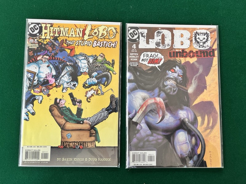 Hitman/Lobo That Stupid Bastich! (2000) & Lobo Unbound #4 (2003) Ambush Bug VF