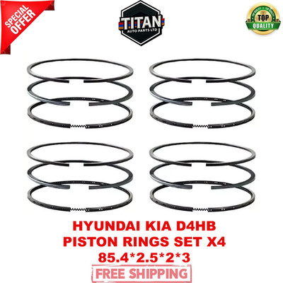 HYUNDAI KIA D4HB 2.2L DIESEL CRDI PISTON RINGS SET X4  85.4*2.5*2*3  NEW