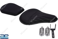 Vorne & Hinten Schwarzes Leder Sitzset FüR Royal Enfield Classic 350 500