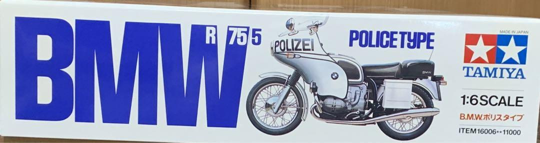 値下げ！未使用！TAMIYA 1/6 BMW R75 ポリスタイプ　タミヤ Amazon | タミヤ 1/6 オートバイ No.6 1/6 BMW R75/5 ポリス