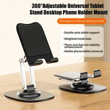 360° Rotation Stand Holder Travel Desktop Cradle Foldable for Cell Phones Tablet