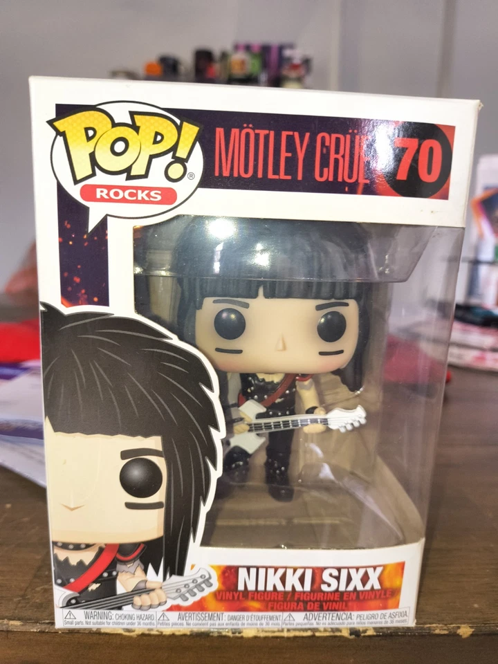Funko Pop! Vinyl Motley Crue Set of 4 Nikki Vince Mick and Tommy New Sealed - Image 2 of 4