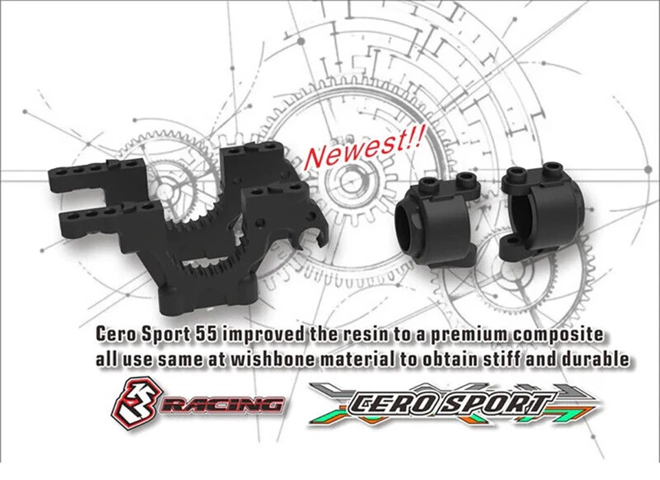 3RACING 1/10 Scale Cero Sport 55 Special Launch Edition Touring Car Kit - Image 3 of 4