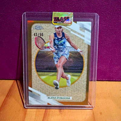 Topps 2026 Topps Chrome   Elena Rybakina Gold /50 #80