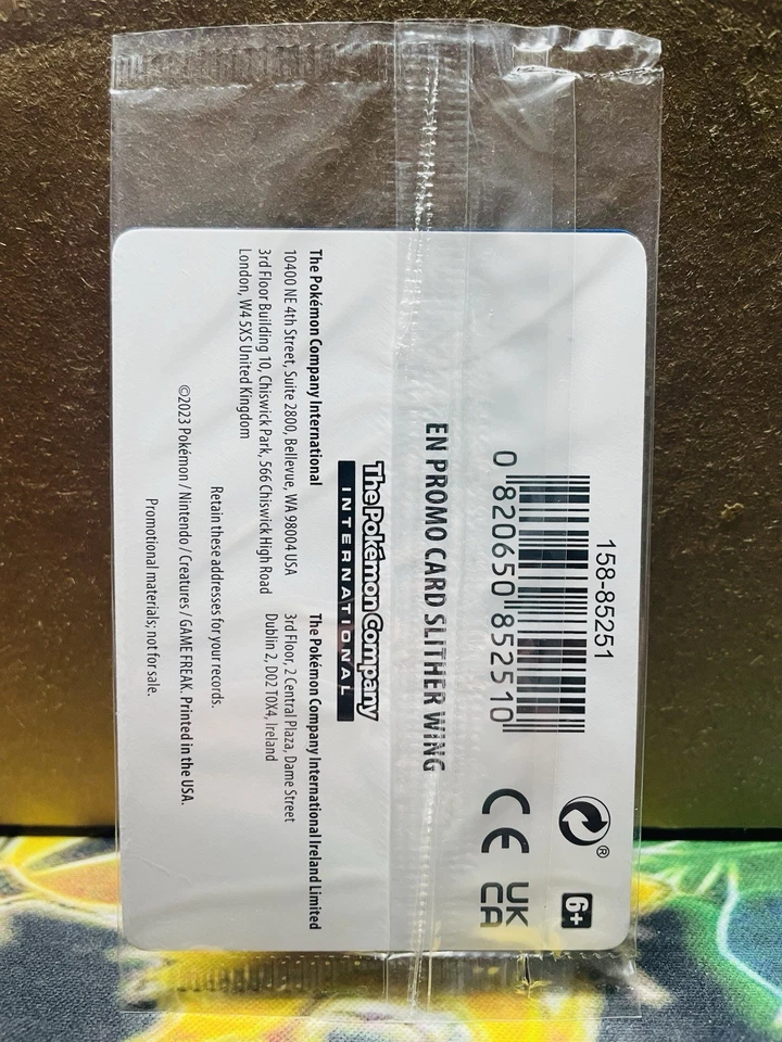 SEALED Pokemon Slither Wing 107/182 Paradox Rift Best Buy Reverse Holo Promo - Image 2 of 3