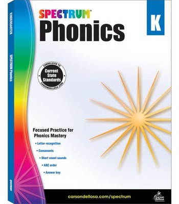 Spectrum Kindergarten Phonics Workbook, Ages 5 to 6, Kindergarten Phonics Wo...