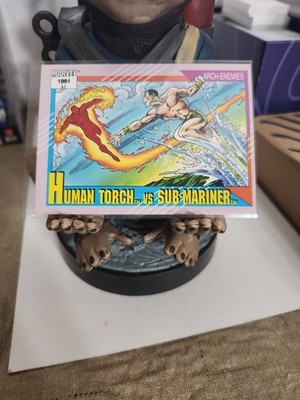 1991 Marvel Impel Universe - Arch-Enemies: Human Torch vs Sub-Mariner #97