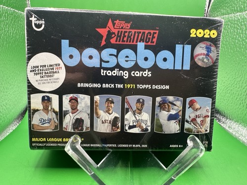 2020 Topps Heritage Sealed Blaster Box - 8 Packs - 1971 Topps Design - Picture 1 of 4