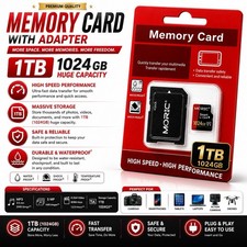 MOR1C 1 TB Micro SD/ SD Card Fast Speed Memory Card