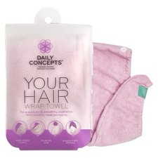 Daily Concepts Your Hair Wrap Towel Quick Drying New One Size Pink
