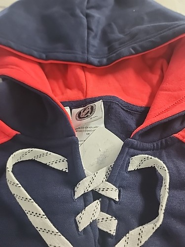 NHL Apparel Washington Capitals Lace-Up Hoodie Hooded Sweatshirt Mens M NEW - Picture 5 of 16