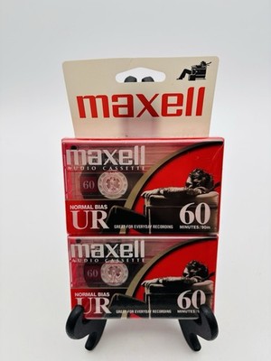 Maxwell Audio Cassette Recording Tapes UR 60 Normal Bias 2 PACK SEALED NEW