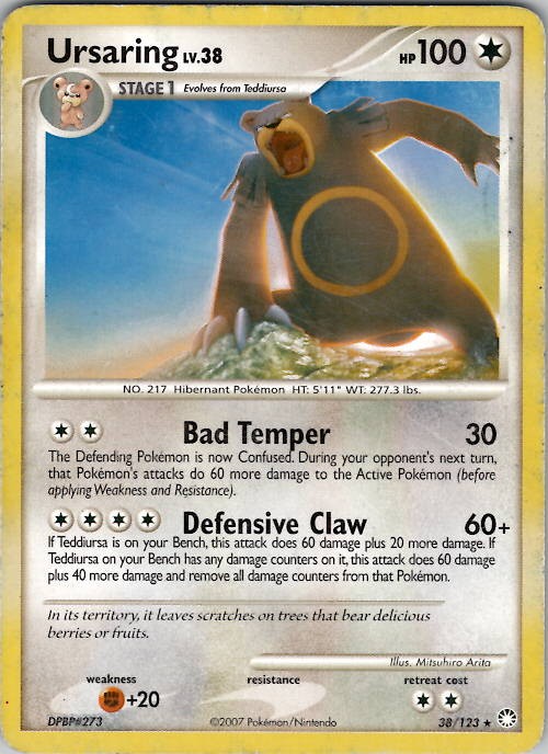 Ursaring Mysterious Treasures 38/123 Normal LP/NM