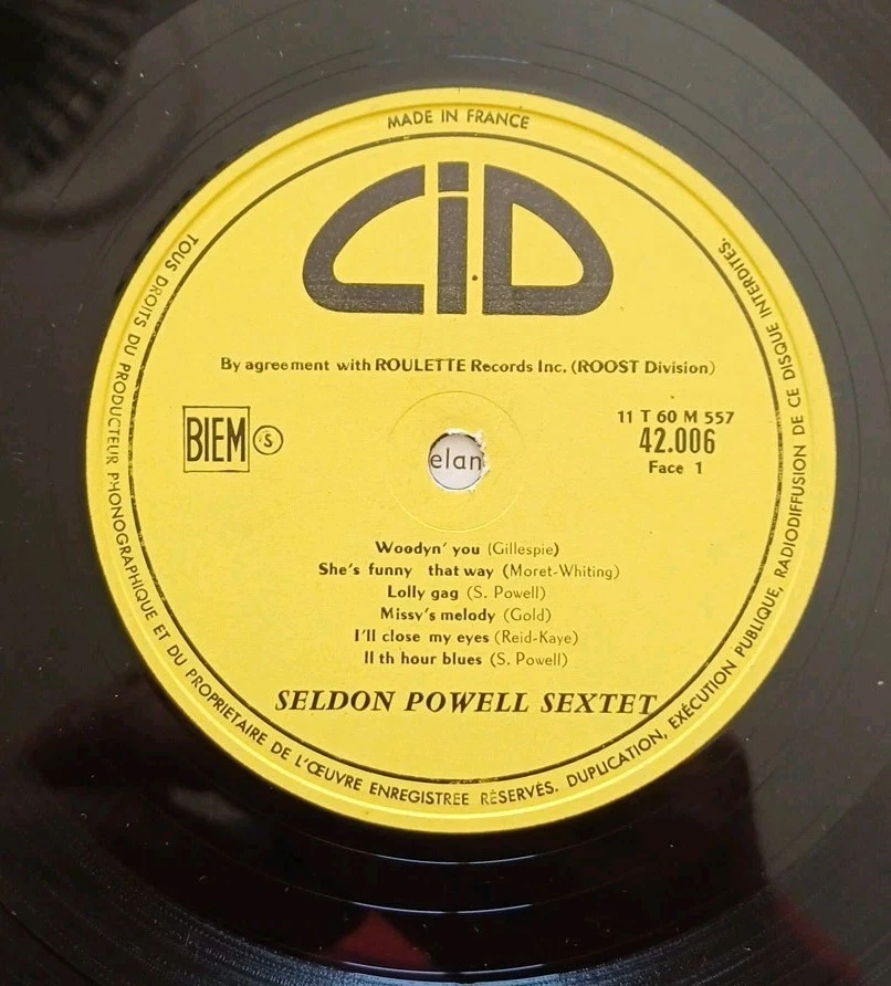 LP/SELDON POWELL/1ER PRESSAGE FRANCAIS 1961 MONO EXCELLENT ÉTAT NM/EX++(NM-) - Photo 4/4