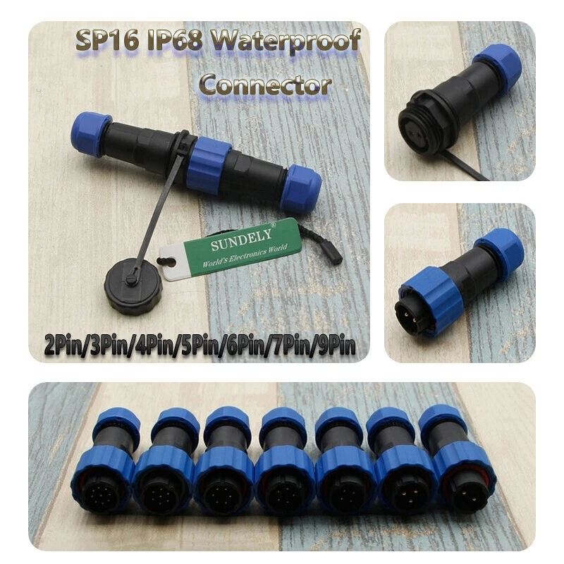 M8 3 Pin Connector Field Wireable Screw Termination A Code Female Plug Straight Non - Foto 2