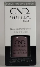 CND Shellac UV Gel Color Above my Pay Gray-ed 7.3 ml (0.25 fl oz)