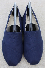 TOMS Alpargata Navy Blue Canvas Slip-On Shoes Sz 8