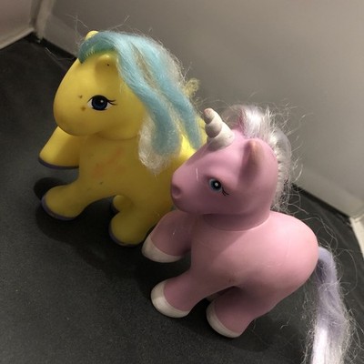 Vintage 1982 Remco Pretty Pets Pink Unicorn Pony