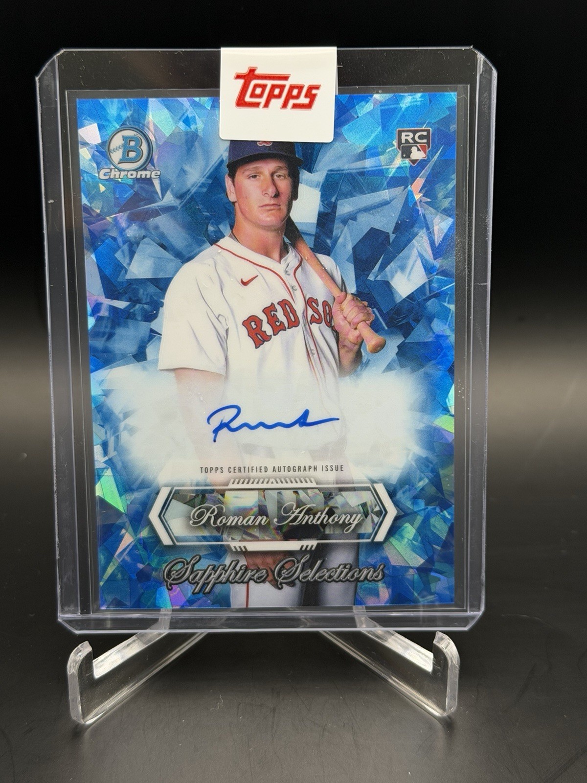 2026 Topps Bowman Chrome Sapphire Roman Anthony RC Sapphire Selections Autograph