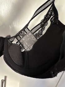 Agent Provocateur &lsquo;Tina&rsquo; Wired Lace Bra 34B Mesh Silk Black 2014 Collection Rare