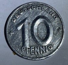 10 Pfennig M&uuml;nze DDR 1949 A, stgl.