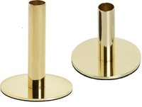 2Er Set KerzenstäNder Kerzenhalter Basic FüR Stabkerzen Aus Metall In Gold