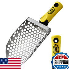 CKG Hand Sand Scoop for Metal Detecting with Ergonomic Yellow Handle, Metal Dete