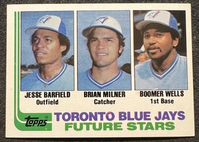 1981 TOPPS TORONTO BLUE JAYS FUTURE STARS BARFIELD/MILNER/WELLS #203 NM/MT